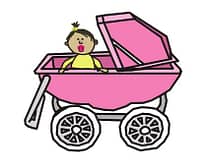 baby stroller cartoon